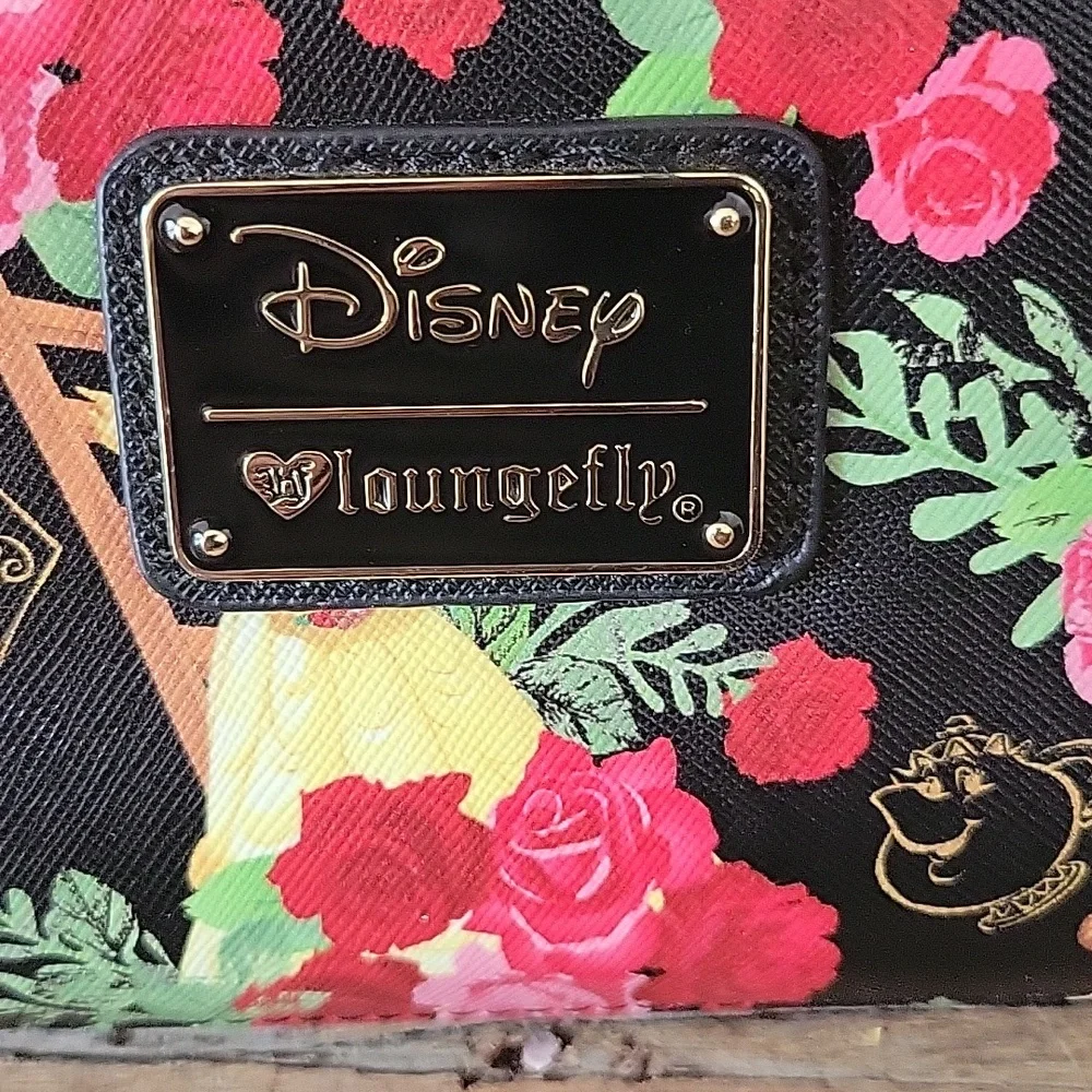 Disney × Loungefly Belle Beauty and The Beast Full Zipper Wallet